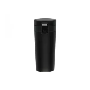 Termosinis kelioninis juodas puodelis MAKU, 360 ml