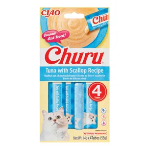 Skanėstai katėms su tunu ir šukutėmis CHURU, 56 g