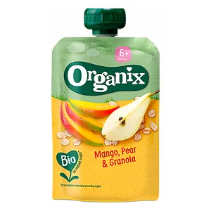 Tyrė mangų, kriaušė, granatos ORGANIX EKO 6 mėn., 100 g