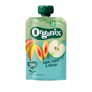 Tyrė su persikais, obuoliais, mangais ORGANIX EKO nuo 12 mėn., 100 g