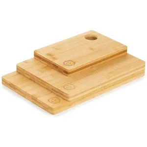 Medinių pjaustymo lentelių bamboo rinkinys ROSMARINO, 3 vnt