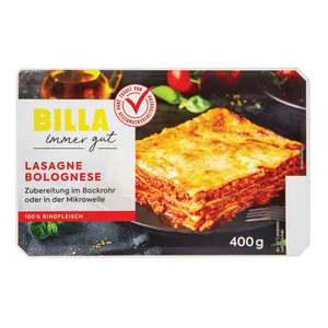 Šaldyta lazanija BILLA BOLOGNESE, 400 g