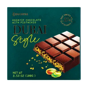 Pieninis šokoladas CHOCOVIA DUBAI, 100 g