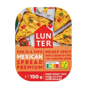 Kreminė tofu užtepėlė LUNTER,  su aitriosiomis paprikomis, 150 g