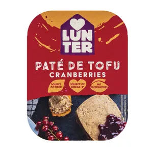 Tofu paštetas LUNTER, su spanguolėmis, 150 g