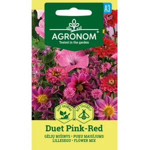 Sėklos gėlių mišinys duet pink-red AGRN  