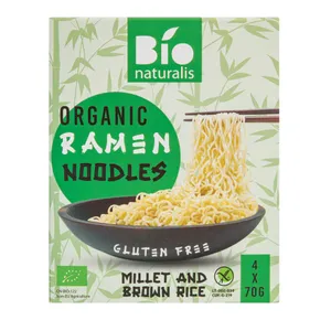 Ekologiškas sorų ir rudųjų ryžių ramenas BIONATURALIS 70g