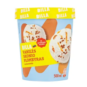 Vanilinis plombyras su karamele BILLA, 500 ml