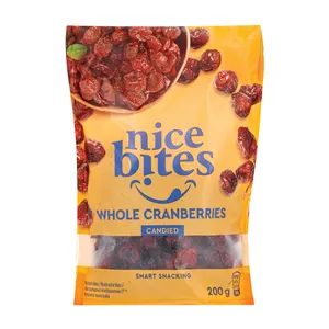 Cukruotos spanguolės NICE BITES, 200 g