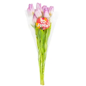 Skintos pilnavidurės tulpės BON VIA FLORA 35 cm, 7 vnt