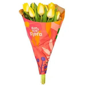 Skintos tulpės BON VIA FLORA, 35 cm, 9 vnt