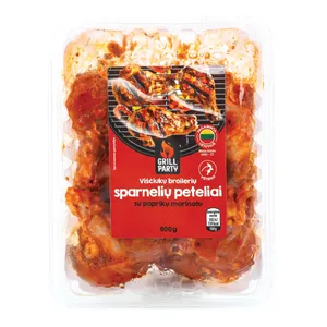 Marinuoti sparnelių peteliai GRILL PARTY paprikiniame marinate, 500 g