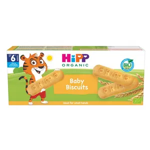 Ekologiški kūdikių sausainiai HIPP (nuo 6 mėn.), 180 g