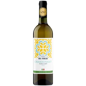 Baltasis sausas vynas SOL VINEUS CHARDONNAY (12%), 750 ml