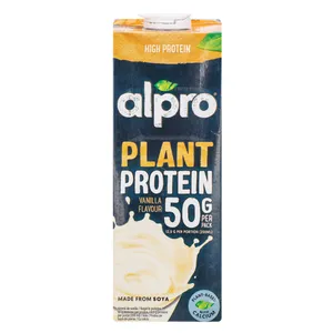 Vanilės skonio sojos gėrimas su kalciu ir vitaminais, ALPRO PLANT PROTEIN, 1 l
