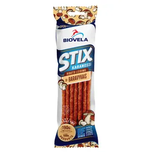 Karštai rūkytos lazdelės KABANOSSI su baravykais