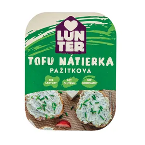 Kreminė tofu užtepėlė LUNTER, su laiškiniais česnakais, 140 g