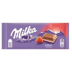 Šokoladas Milka Strawberry 100g