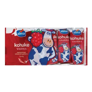 Varškės surelis ALMA ,  su aviečių įdaru 5x40 g