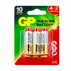 Baterija GP ALKALINE LR6/AA B4+2