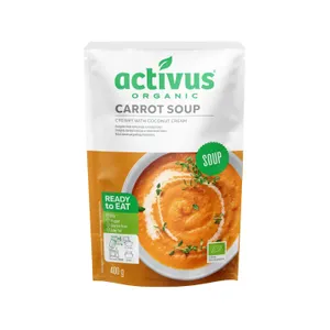 Activus ekologiška trinta morkų sriuba, 400g