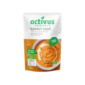 Activus ekologiška trinta morkų sriuba, 400g