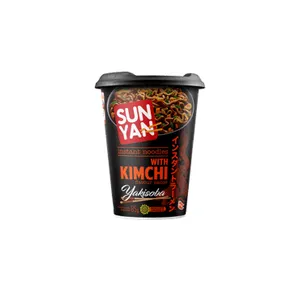 Greitai paruošiami Makaronai Sun Yan yakisoba su kimchi skonio padažu