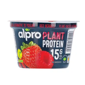 Sojų produktas ALPRO PLANT PROTEIN raudojųjų uogų skonio su kalciu ir vitaminais, 200 g