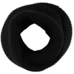 Megztas šalikas ACCES, juodos spalvos