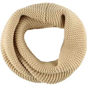 Megztas šalikas ACCES, smėlio spalvos