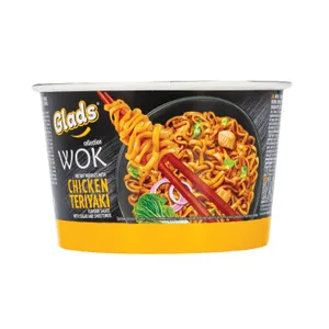 Kviečių makaronai Glads WOK Vištienos Teriyaki 95g