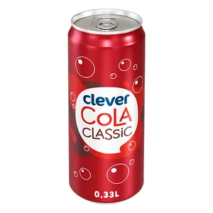 Cola skonio gazuotas gėrimas CLEVER, 330 ml