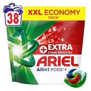 Skalbimo kapsulės ARIEL EXTRA CLEAN, 38 skalbimai