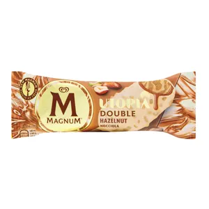 Valgomieji ledai su riešutais MAGNUM DOUBLE HAZELNUT, 85 ml / 71 g