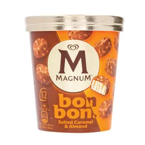 Ledai BONBON MAGNUM su sūdyta karamele ir migdolais, 168 g