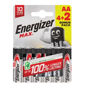 ENERGIZER Max LR6 AA BL4+2 šarm. baterija