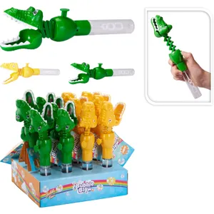 Burbulų pūtimo lazdelė su skysčių  40 ml dinozauras, 2 dizainai