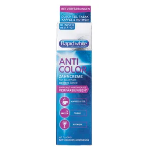 RAPID WHITE Anti Color dantų pasta, balinamoji, 75 ml