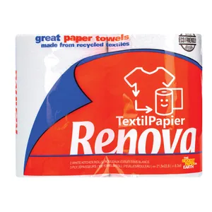 Popieriniai rankšluosčiai Renova Textil Papier 2 vnt. 3 sl. 100 lap.