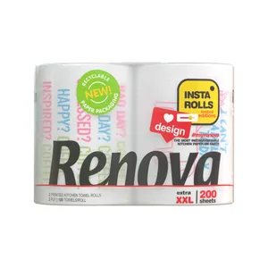 Popieriniai rankšluosčiai Renova Design 2 sl. 2 vnt. 100 lap. Crystal Paper Pack