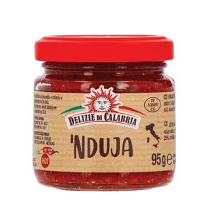 Nduja užtepėlė su kiauliena ir aitriosiomis paprikomos DELIZIE DI CALABRIA, 95 g