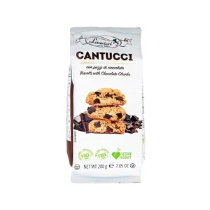 Cantucci itališki sausainiai su šokolado gabaliukais LAURIERI, 200 g