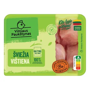 Višč.broil. filė gabaliukai, be antibiotikų, švieži NKP