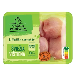 Višč.broil. filė gabaliukai, be antibiotikų, švieži NKP