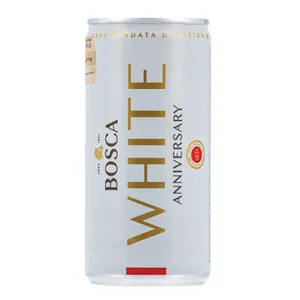 Gazuotas vaisių vyno gėrimas BOSCA ANNIVERSARY WHITE (8,5%), 200 ml