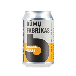 Alus DUMŲ FABRIKAS Smoked Helles rūkytas šviesusis lageras 0,33L 4,7% skarda
