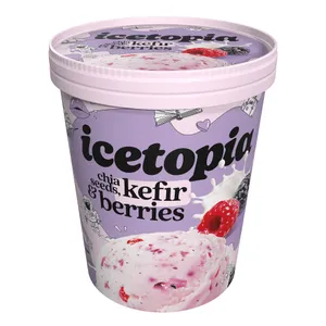 ICETOPIA keryro skonio ledai su liofilizuotomis uogomis ir sėklomis