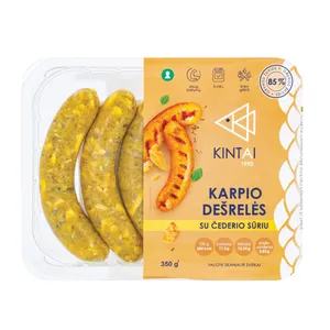 Karpio dešrelės su čederio sūriu, MAP, 350 g