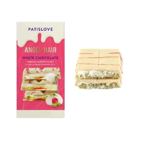 Baltas šokoladas PATIS LOVE ANGEL’S HAIR (RASPBERRY), 90g