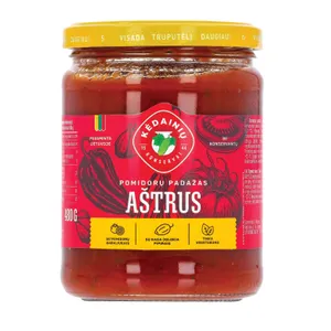 Aštrus pomidorų PADAŽAS, 480 g